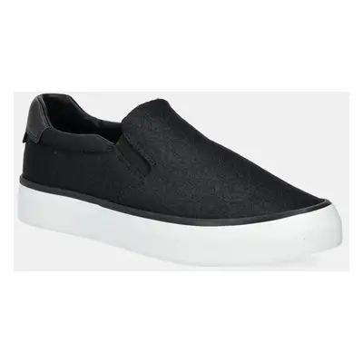 Kecky Calvin Klein VULC SLIP ON - JACQ černá barva, HW0HW02411