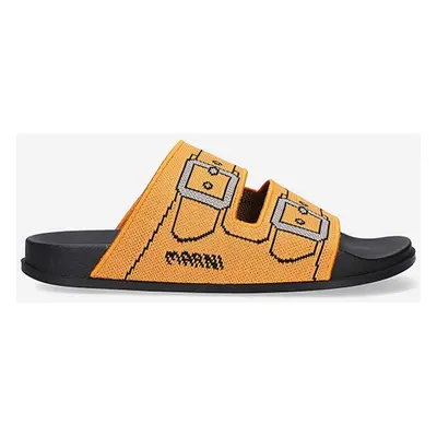 Pantofle Marni Sandal pánské, oranžová barva, SAMR003802.P4547-POMARA