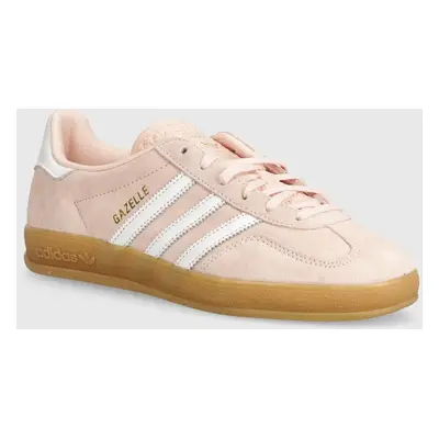 Semišové sneakers boty adidas Originals Gazelle Indoor růžová barva, IH5484