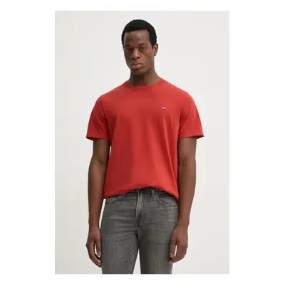 Bavlněné tričko Levi's SS ORIGINAL HM TEE oranžová barva, 56605