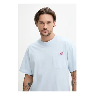 Bavlněné tričko Dickies modrá barva, DK0A4YFCK541