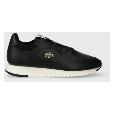 Kožené sneakers boty Lacoste LINETRACK 2231 SMA černá barva, 46SMA0012