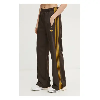 Tepláky adidas Originals Firebird hnědá barva, vzorované, JP2311