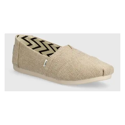 Espadrilky Toms Alpargata béžová barva, 10018279