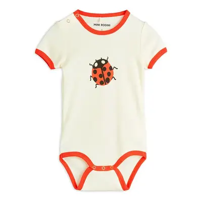 Bavlněné kojenecké body Mini Rodini Ladybugs 2524011311