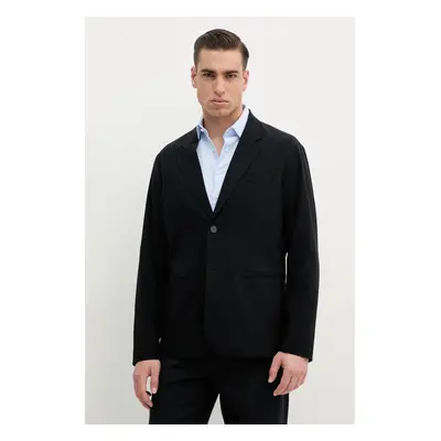 Blazer s příměsí vlny Armani Exchange černá barva, XM000131 AF10897