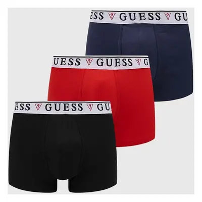 Boxerky Guess BRIAN 3-pack pánské, černá barva, U97G01 KCD31