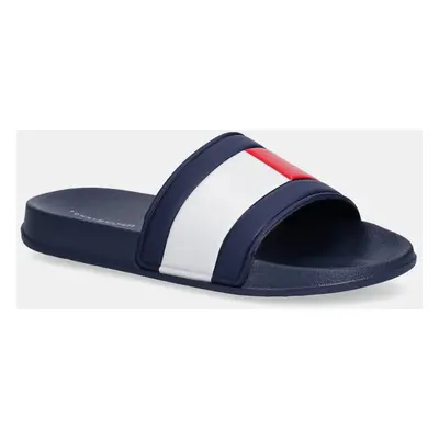 Pantofle Tommy Hilfiger tmavomodrá barva, T3X0-33915