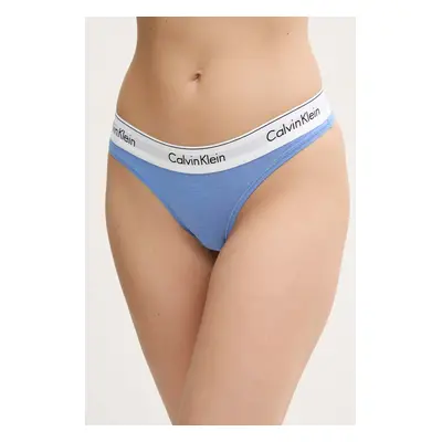 Tanga Calvin Klein Underwear tyrkysová barva, 0000F3786E