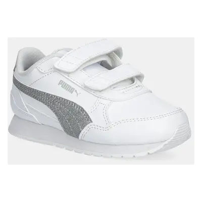 Dětské sneakers boty Puma ST Runner v4 SL Glitter V bílá barva, 401592