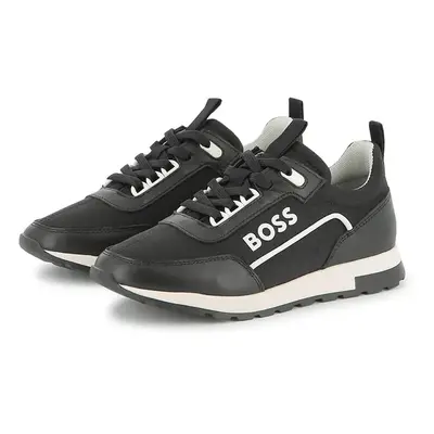 Dětské sneakers boty BOSS černá barva, J51653