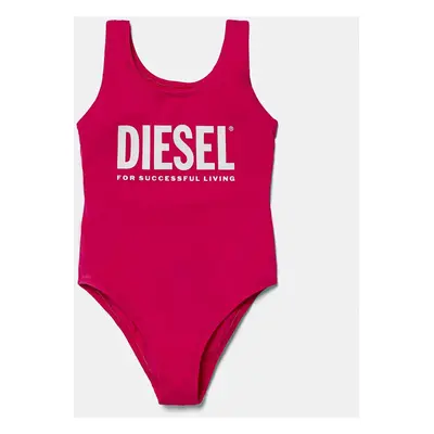 Jednodílné dětské plavky Diesel MIATIS SWIMSUIT růžová barva, J02296