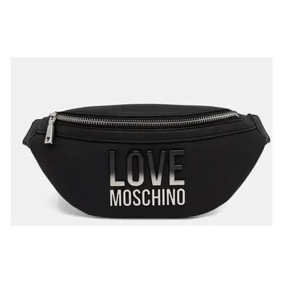 Ledvinka Love Moschino černá barva, JC4259PP0MKD000B