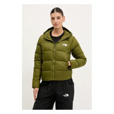 Péřová bunda The North Face Hyalite zelená barva, přechodná, NF0A3Y4RPIB1