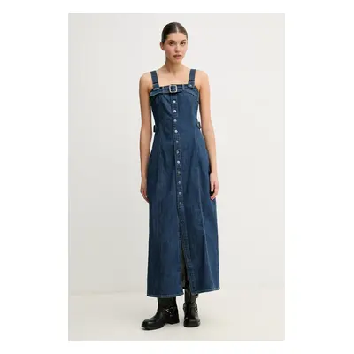 Džínové šaty G-Star Raw modrá barva, maxi, D26177-D536