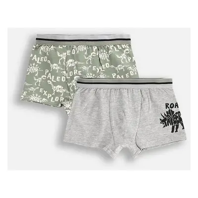 Dětské boxerky Coccodrillo 2-pack zelená barva, PANTS