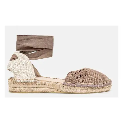 Espadrilky Answear Lab béžová barva, na platformě