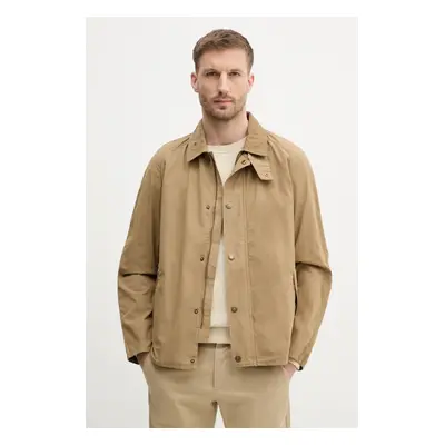 Bavlněná bunda Barbour Tracker Casual zelená barva, MCA0978