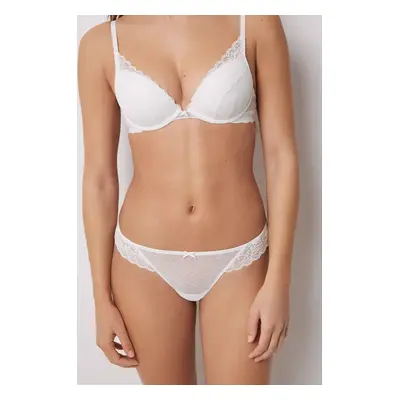 Tanga women'secret bílá barva, 4989293