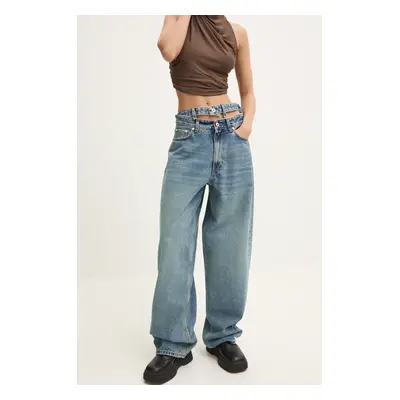 Džíny Y/Project EVERGREEN MULTI WAISTBAND JEANS dámské, high waist, 207PA007