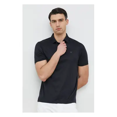 Polo tričko Emporio Armani tmavomodrá barva, 8N1F96 1JUVZ