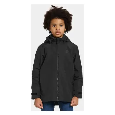 Dětská bunda Didriksons PIKO KIDS JACKET černá barva, 505725