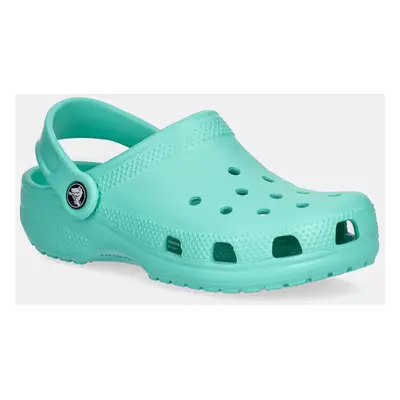 Dětské pantofle Crocs tyrkysová barva, 206991