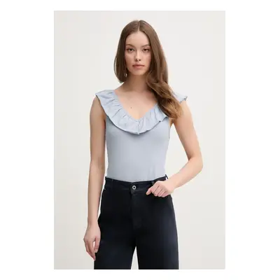 Top Pepe Jeans MILLIE modrá barva, PL506050