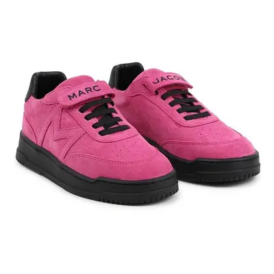 Dětské semišové sneakers boty Marc Jacobs fialová barva, W60383