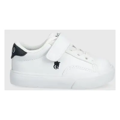 Dětské sneakers boty Polo Ralph Lauren bílá barva