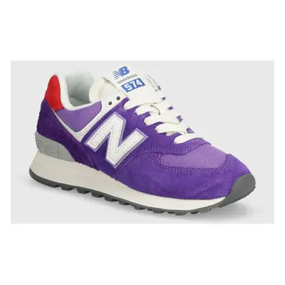 Sneakers boty New Balance 574 fialová barva, WL574YE2