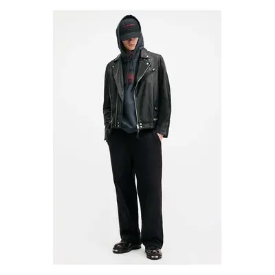 Bavlněné kalhoty AllSaints CHESTER SWEATPANT černá barva, jednoduché, M004TA