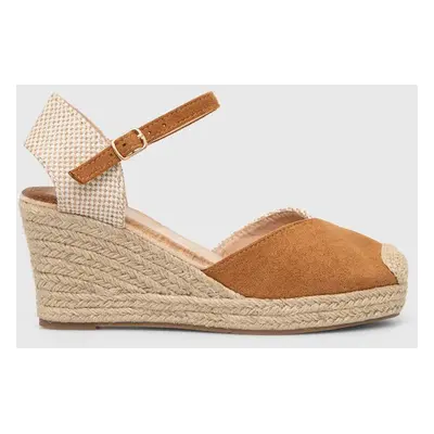 Espadrilky Answear Lab hnědá barva, na klínku