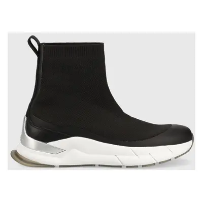 Sneakers boty Calvin Klein Sock Boot černá barva