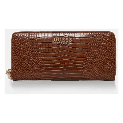 Peněženka Guess LAUREL hnědá barva, SWCZ85 00146