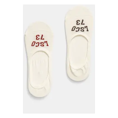 Ponožky Levi's 2-pack béžová barva, 37157-1229