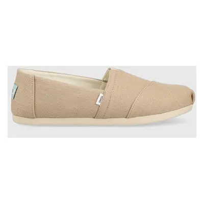 Espadrilky Toms Alpargata béžová barva