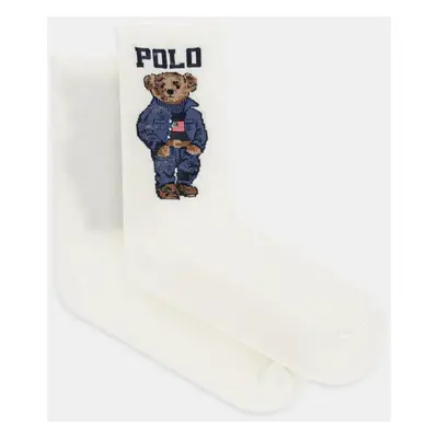 Ponožky Polo Ralph Lauren dámské, béžová barva, 455792964