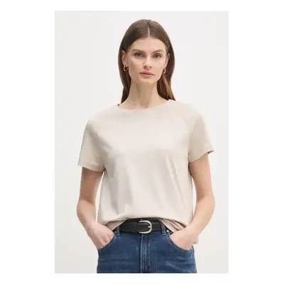 Bavlněné tričko Calvin Klein béžová barva, K20K208399