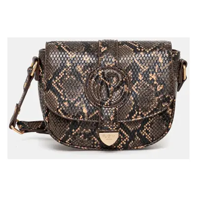 Kabelka Pepe Jeans CRISSY SNAKE hnědá barva, PL031644