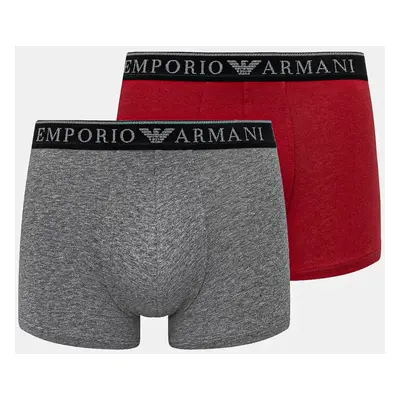 Boxerky Emporio Armani Underwear 2-pack šedá barva, EM000252 AF10776