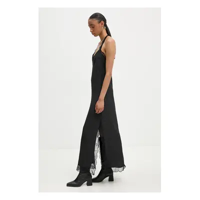 Hedvábné šaty ZADIG&VOLTAIRE černá barva, maxi, WWDR01334