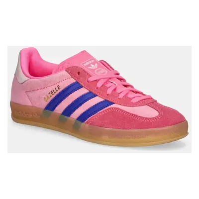 Semišové sneakers boty adidas Originals Gazelle Indoor W růžová barva, JQ0194