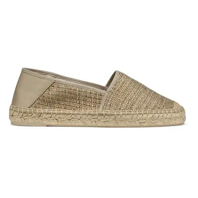 Espadrilky Geox D LAMPEDUSA béžová barva, na platformě, D46V0A 01106 C6029