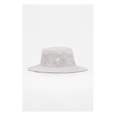 Bavlněný klobouk Kangol WASHED FISHERMAN šedá barva, K5368.MS023