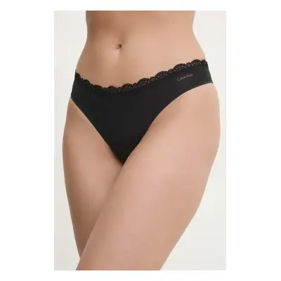 Kalhotky brazilky Calvin Klein Underwear černá barva, LV00QD5270