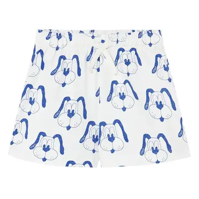 Dětské bavlněné šortky Tinycottons DOGS SHORT béžová barva, vzorované, SS25-461