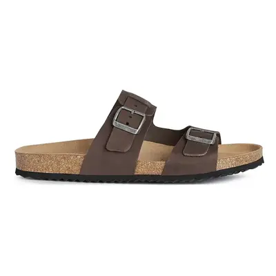 Nubukové pantofle Geox U SANDAL GHITA hnědá barva, U159VB 00032 C6024