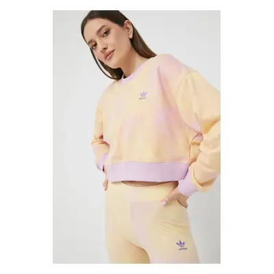 Bavlněná mikina adidas Originals dámská, , vzorovaná