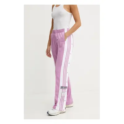 Tepláky adidas Originals Adibreak Pant fialová barva, vzorované, IY2129